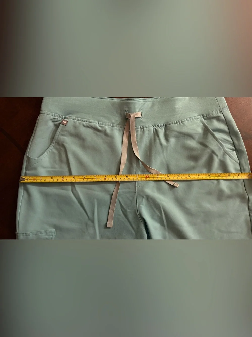 Figs Zamora Women’s Teal Jogger Scrubs with Utility Pocket - Picture 10 of 15